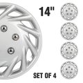 14 Hubcap Wheel Cover Fits For Toyota Vw Chevy Chevrolet Honda Mazda Dodge Ford And Others