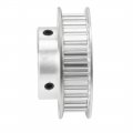 Uxcell Aluminum 30 Teeth 6mm Bore 5 08mm Timing Belt Pulley For 10mm