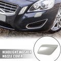 X Autohaux 39802681 Car Front Left Driver Side Headlight Washer Spray Nozzle Cover For Volvo S60 V60 2011 2012 2013 Headlamp