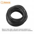 Uxcell Nitrile Rubber Seal Strip 4mm 0 16 Diameter X 10 Meters 32 81ft Long Round Solid Weather Stripping For Reduce Noise