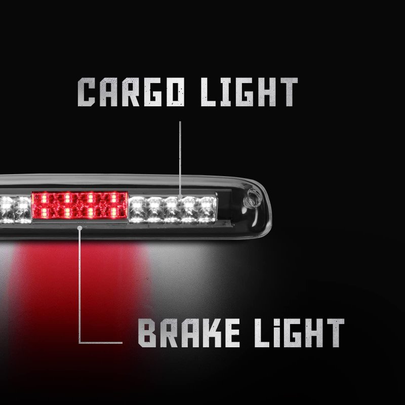 Waterproof Dual Row Led Third Brake Light For 1999 2006 Chevrolet Silverado Gmc Sierra Gmt800 Chrome Lens Plug And Play High