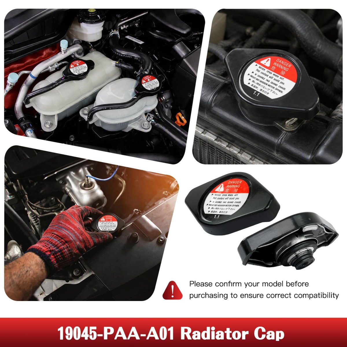 2 Pack Radiator Cap Replacement For Acura 1994 To 2001 Integra Part Number 19045-paa-a01 19045paaa01