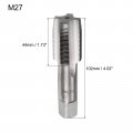 Uxcell Metric Hand Tap M27 Thread 1 5 Pitch 4 Straight Flutes H2 Alloy Tool Steel Bottom Er Screw Tap Set Tapping Tools For