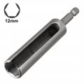 Uxcell 12mm Nut Driver 1 4 Quick-change Hex Shank Slotted Drill Bit Socket Wrench Tool Inch Length