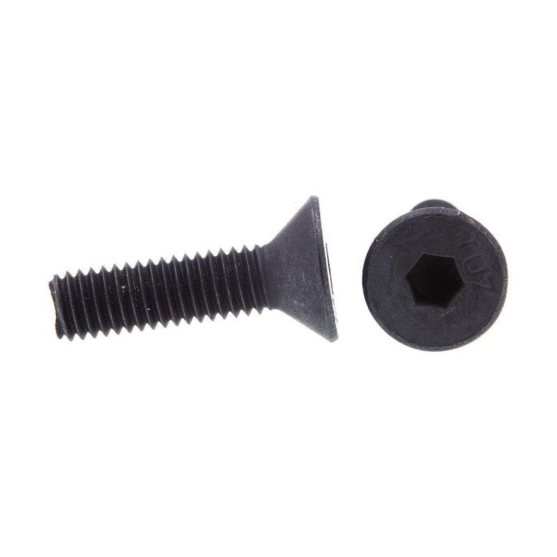 Prime-line Socket Cap Screws Flat Head Hex Allen Drive 10-32 X 3 4 In Blk 50 Pack