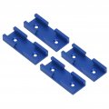 Track Chute Intersection Kit For Woodworking Double Cut Jig Universal T Tracks With Predrilled Mounting Holes 80mm Length