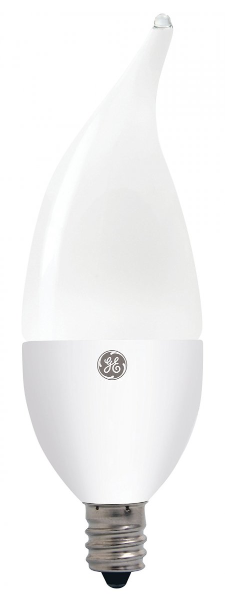 Ge Lighting 36746 Dimmable Led 7 45-watt Replacement 500-lumen Candle Light Bulb With Candelabra Base 1-pack Daylight