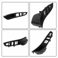 Labwork Inside Inner Door Panel Pull Trim Switch Cover Set Black Kits Replacement For 5 Series 520 523 525 528 530 535 F10 F11