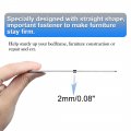 Uxcell 40mm 10pcs Straight Bracket Stainless Steel Flat Brace Fastener Brackets Corner Protector Support With Screws For