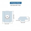 Uxcell T Nuts 50pcs Nickel Plated Carbon Steel Slot Bolts 2020 Series M6 Hammer Head Fastener Sliding For Aluminum Extrusion