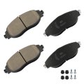 D1633 Front Ceramic Brake Pads With Hardware For Audi A3 Quattro Q3 S3 And Volkswagen Arteon Cc Golf R Gti Jetta Tiguan 