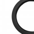 Uxcell 32cm Outer Dia Car Rubber Antislip Comfortable Steering Wheel Cover Black