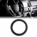 Uxcell 32cm Outer Dia Car Rubber Antislip Comfortable Steering Wheel Cover Black