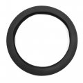 Uxcell 32cm Outer Dia Car Rubber Antislip Comfortable Steering Wheel Cover Black 