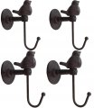 Colonial Tin Works 520013 Songbird Wall Hook Brownish Black Set Of 4 