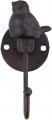 Colonial Tin Works 520013 Songbird Wall Hook Brownish Black Set Of 4