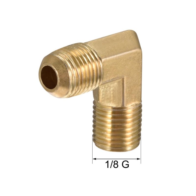 Air Compressor Pipe Fitting 90 Degree Elbow Connector L Shape 1 8g Male To