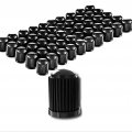 Tire Valve Caps 100 Pack Black Universal Stem Covers For Cars Suvs Bikes Trucks And Motorcycles Heavy Duty Airtight Seal 