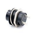 Baomain 5 8a 16mm Momentary Spst No Black Round Cap Push Button Switch Ac 6a 125v 3a 250v