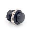 Baomain 5 8a 16mm Momentary Spst No Black Round Cap Push Button Switch Ac 6a 125v 3a 250v