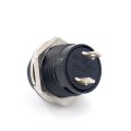 Baomain 5 8a 16mm Momentary Spst No Black Round Cap Push Button Switch Ac 6a 125v 3a 250v
