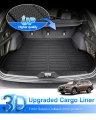 Cartist Cargo Liner Compatible With 2020-2023 2024 Subaru Outback All Weather Rear Trunk Mat For High Side Waterproof Heavy