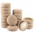 Super Sliders Secure Grip Formed Felt Movers For Furniture To Protect Hard Surfaces 1 5 Beige 20 Pack 