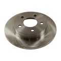 Ford Mustang 1994-2004 Brake Disc Rear Driver Or Passenger Side Single Piece Cast Iron Natural Solid Plain Surface 5 Lugs 
