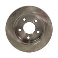 Ford Mustang 1994-2004 Brake Disc Rear Driver Or Passenger Side Single Piece Cast Iron Natural Solid Plain Surface 5 Lugs