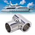 Boat Hand Rail Fittingrail 90a Tee T Tube Pipe Connector 1in 25 4mm Id Separable Stainless Steel Hand Accessories