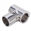 Boat Hand Rail Fittingrail 90a Tee T Tube Pipe Connector 1in 25 4mm Id Separable Stainless Steel Hand Accessories