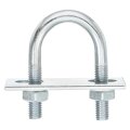 Round U-bolts 8 Set 27mm Inner Width 59mm Length M8 Zinc-plated Carbon Steel U Clamp Bolt With Nuts And Plates For Boat Trailer 