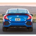 Honda Civic Si Dual Logo 3d Embossed Letters On Mirror Chrome Metal License Plate Frame