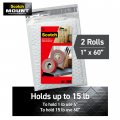 Scotch Outdoor Mounting Tape 1-in X 60-in Holds Up To 15 Lbs Gray 2-rolls Ships In E-commerce Packaging
