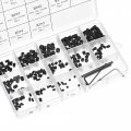 Hex Socket Set Grub Screws M3 M4 M5 M6 Metric Carbon Steel Flat Point Assortment Kit With 4 Wrenches 1set