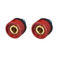 Riverweld Tig Welding Cable Panel Connector Socket Dkz35-50 315amp With Red Color Dinse-style Quick Fitting Pack Of 2 