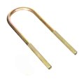 Threaded Round U Bolt Kit 9 16 In Diameter Yellow Zinc Alloy Steel Heat Hardened Fine Thread With 2 Nuts 