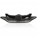Chrome Upper Bumper Grille Grill For Honda Fit 2015 2016 2017 Replace 71120t5ra10 Gloss Black 