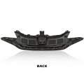 Chrome Upper Bumper Grille Grill For Honda Fit 2015 2016 2017 Replace 71120t5ra10 Gloss Black