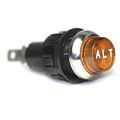 Large Amber Alt Engraved For Alternator Indicator Warning Light Bolts Into A 3 4 Inch Hole 