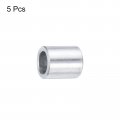 Uxcell 5pcs Aluminum Spacer 16 Bore X 2 Od 1 Length Screw Standoff Bushing Plain Finish Round Metal For 5 Id Screws Bolts And