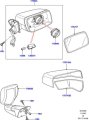 Land Rover Lr3 Range Range Sport Lr2 Mirror Cover Lower Pair Genuine Part Lr003905