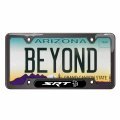 Ipick Image Made For Dodge Srt Hellcat Black Insert Gunmetal Chrome Stainless Steel License Plate Frame