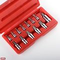 13 Pc Hex Bit Socket Set -crv- Sae