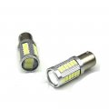Wepeculior 2pcs Car Light Source Auto Backup Reserve Brake Fog Lamps P21w 1156 Ba15s 33 Led Bulb 5730 Smd Super Bright White