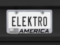 3d American Inverted Flag Chrome Metal License Plate Frame