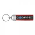 Ipick Image Made For Ford Focus Real Carbon Fiber Strap With Red Leather Stitching Edge Key Chain