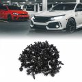 Uxcell 100pcs 6mm Hole Dia Clips Plastic Push Type Rivet Retainer Fastener Bumper Pin