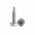 14 X 1-1 3 4 To 2 Available Hex Washer Head Self Drilling Screws Tapping Sheet Metal Tek 410 Stainless Steel 50 Pcs 
