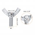 Uxcell 30pcs M5x12mm Wing Butterfly Screws Bolts Bolt Thumb Hand Carbon Steel